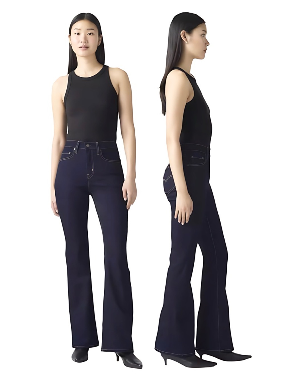 Levi’s 726 High Rise Flare Jeans W28 L30 Dark Wash NWT Stellar Stretch